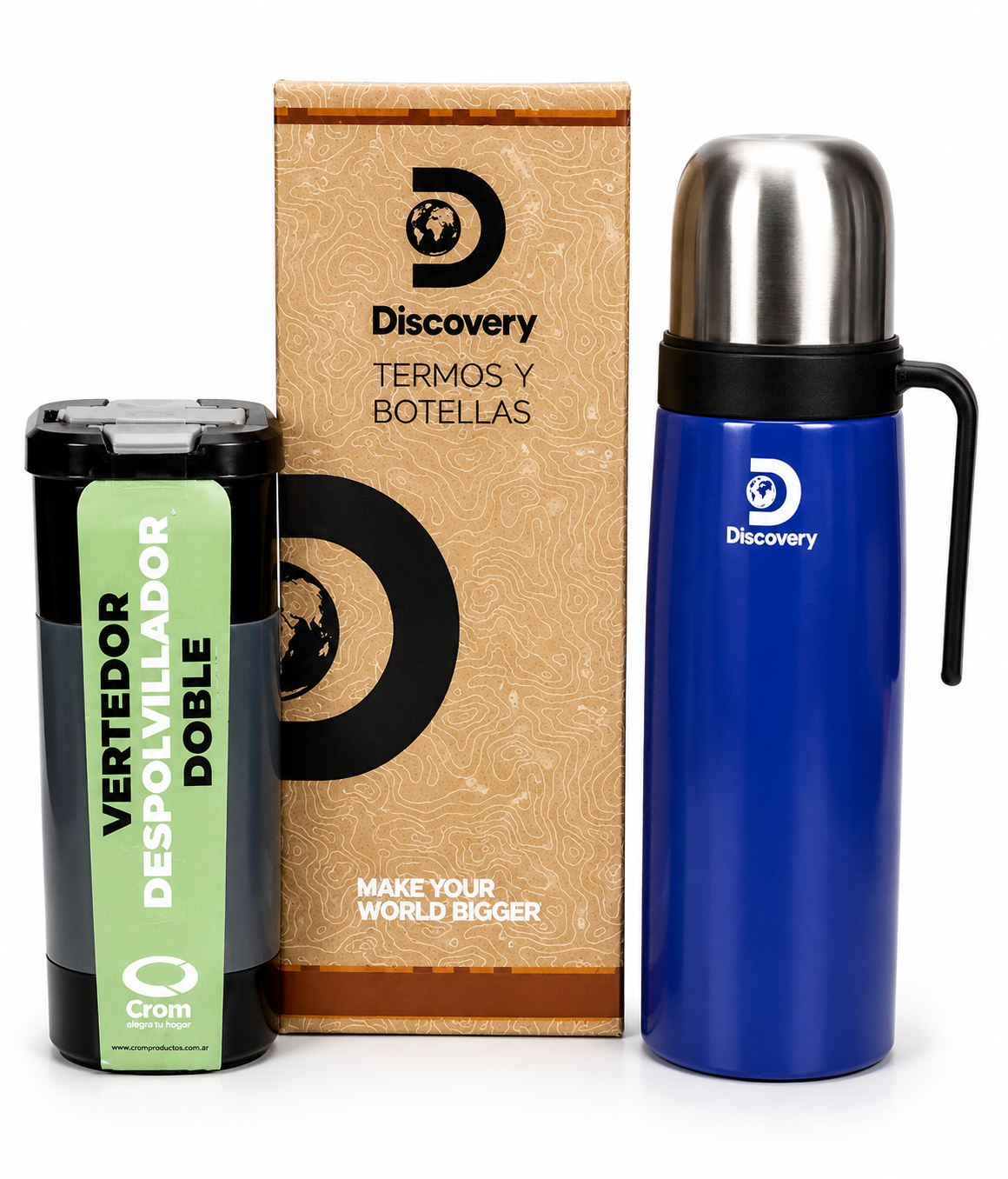 Termo Para Mate Y Cafe Discovery De Acero Inoxidable 1 Litro