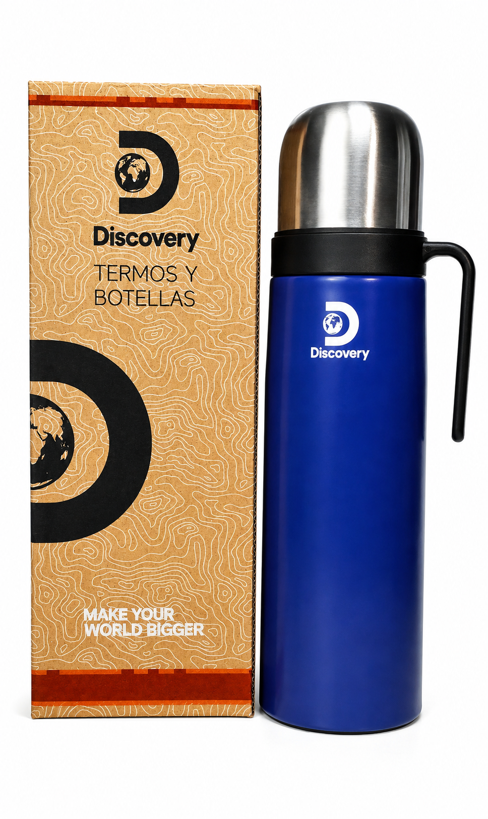 Termo Para Mate Y Cafe Discovery De Acero Inoxidable 1 Litro